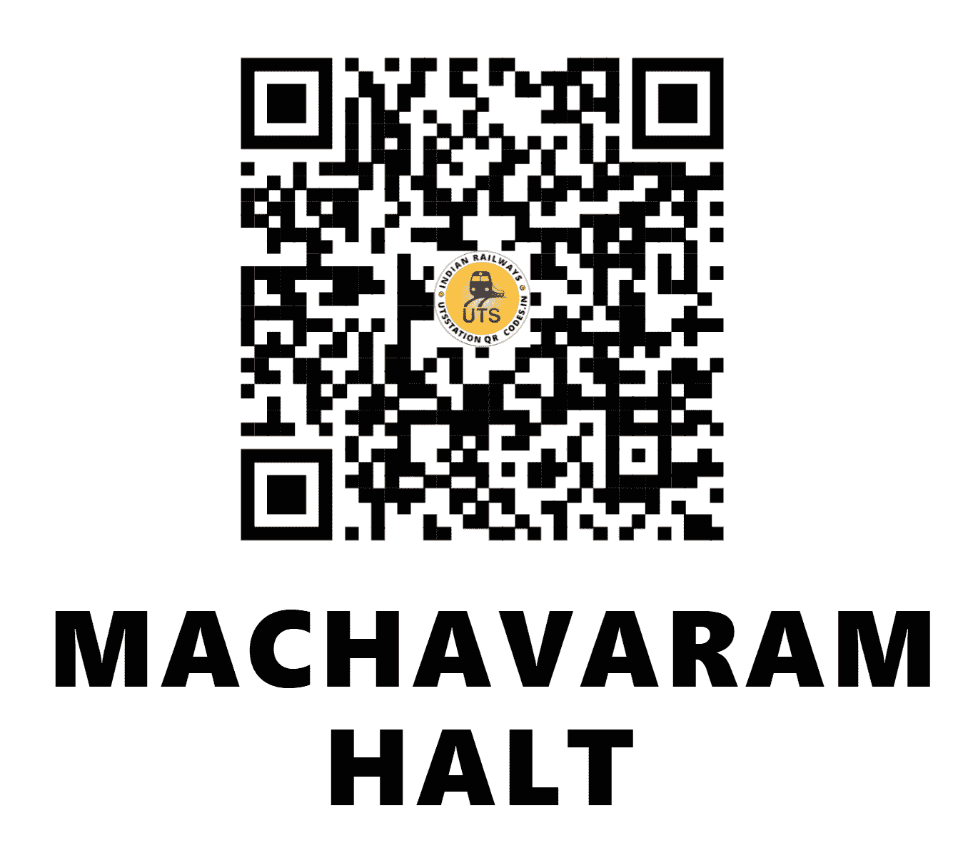 UTS QR Code for MACHAVARAM HALT - MCVM (SC - ANDHRA PRADESH)